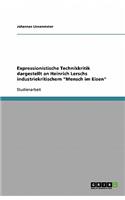 Expressionistische Technikkritik dargestellt an Heinrich Lerschs industriekritischem 