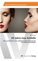 20 Jahre rosa Schleife