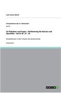 52 Präludien und Fugen - fünfstimmig für Klavier und Querflöte - Teil B