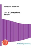 List of Doctor Who Serials