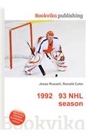 1992 93 NHL Season