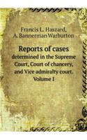 Reports of cases determined in the Supreme Court, Court of chancery, and Vice admiralty court. Volume I: (English)