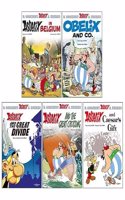 Asterix the Gaul Series (21-25) Collection 5 Books Set By Rene Goscinny (Asterix and Caesar's Gift, Asterix and the Great Crossing, Asterix Obelix and Co, Asterix in Belgium, Asterix and the Great Divide)