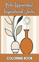 Boho Minimalist Inspirational Quotes Coloring Book