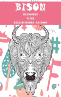 Malbücher - Realistisches Malbuch - Tiere - Bison