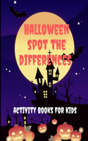 Halloween spot the differences activity books for kids