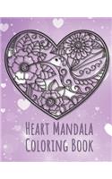 Heart Mandala Coloring Book