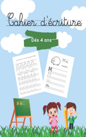 Cahier d'écriture: apprendre à tracer les lettres de l'alphabet et l'écriture pour moyenne et grande section. Plus de 80 pages d'activités.