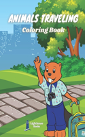 Traveling Animals Coloring Book