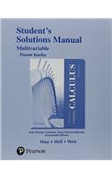 Student Solutions Manual for Thomas' Calculus, Multivariable