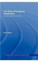 The End of European Integration