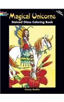 Magical Unicorns Stained Glass Coloring Book