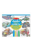 Jumbo Coloring Pad - Vehicles