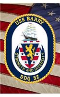 US Navy USS Barry (DDG 52) Destroyer Crest Badge Journal: Take Notes, Write Down Memories in this 150 Page Lined Journal