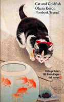 Cat and Goldfish - Ohara Koson - Notebook/Journal