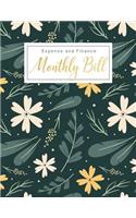 Monthly Bill Expense and Finance