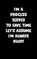 Process Server Notebook - Process Server Diary - Process Server Journal - Funny Gift for Process Server
