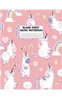 Blank Sheet Music Notebook
