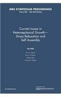 Current Issues in Heteropitaxial Growth Stress Relaxation and Self Assembly: Volume 696