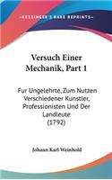 Versuch Einer Mechanik, Part 1