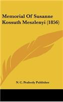 Memorial of Susanne Kossuth Meszlenyi (1856)