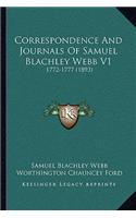 Correspondence And Journals Of Samuel Blachley Webb V1