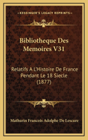 Bibliotheque Des Memoires V31