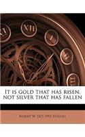 It Is Gold That Has Risen, Not Silver That Has Fallen