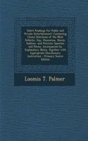 Select Readings for Public and Private Entertainment