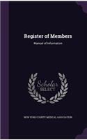 Register of Members: Manual of Information