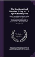 The Relationship of Maritime Policy to U.S. Agriculture Exports