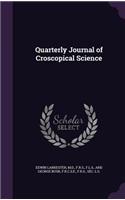 Quarterly Journal of Croscopical Science