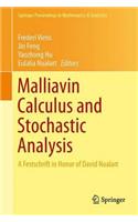 Malliavin Calculus and Stochastic Analysis