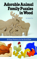 Adorable Animal Family Puzzles in Wood