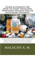 Guide And Strategy On How To Start Your Own Profitable Million Dollar Supplement Business.