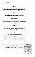 Die Main-Weser-Eisenbahn, Staatswirthschaftliches Gutachten über die Frage