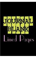 Journal Blank Lined Pages