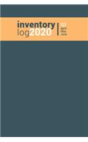 inventory log 2020 Q2 April - May - June: Monthly sales tracker - record book - Quarter 2020 - management logbook - 6x9" 120 Pages