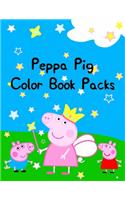 Peppa Pig Color Book Packs: Best Coloring Book, Gift For Kids 25 Pages - 8.5" x 11"