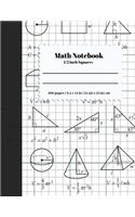 Math Notebook 1/2 Inch Squares