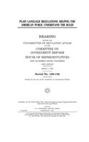 Plain language regulations