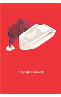 120 pages squared: cap christmas notebook squared christmas diary christmas booklet christmas recipe book cap notebook christmas journal 120 squared pages 6x9 inches c