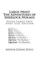 Large-print The Adventures of Sherlock Holmes