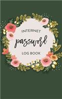 Internet Password Log Book: Modern Floral Bloom Online Account Organizer