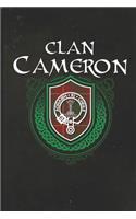 Clan Cameron: Blank Lined Journal