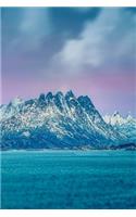 Journal: Snow Mountain 6 x 9 Unlined Blank Empty Numbered 200 Pages