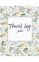 Travel log journal: Travel notebook, blank book notebook, Adventure Journal, Vacation Journal Planner 8.5" x 11"- 120 Pages