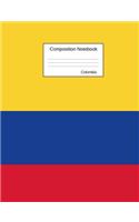 Colombia Composition Notebook: Wide Ruled lined Pages Book to write in for school, take notes, for kids, students, history teachers, homeschool, Colombian Flag Cover