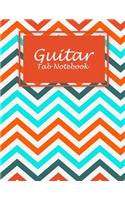 Guitar Tab Notebook: Classic Colorful, Music Composition Books, Music Manuscript Paper 120 Pages Large Print 8.5" x 11" Blank Guitar Tab, Blank Staff Paper