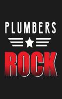 Plumbers Rock: Plumber Job & Student Appreciation Blank Line Notebook (8.5 X 11 - 110 Blank Pages)